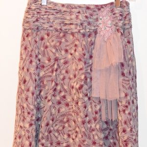 Purple Knee Lenght A line skirt by Free People